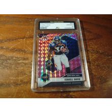 2021 Panini Mosaic, Graded Gem Mint 10, TERRELL DAVIS, Pink Camo