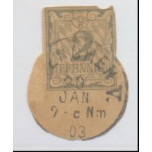 Germany Cut Square, Used, "Enchen V." 1903 Cancel