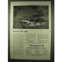 1942 Westinghouse Equipment Ad - Miracle in the Night