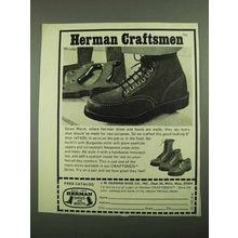 1976 Herman #7420 Craftsmen Shoe Ad