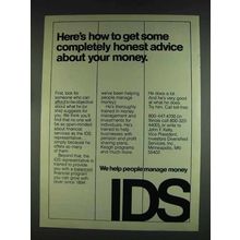 1978 IDS Investors Diversified Services Ad - Advice