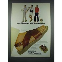 1982 Hush Puppies Sandals Ad - Anything Goes