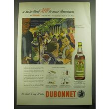 1946 Dubonnet Liqueur Ad - A taste-thrill new to most Americans