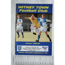 1996 programme Witney Town v. Fisher Athletic