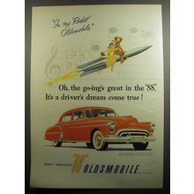 1951 Oldsmobile 88 Car Ad - In my Rocket Oldsmobile Oh, the go-ing's great