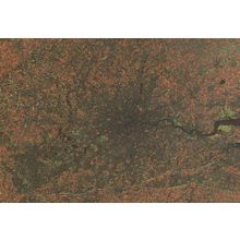 Greater Central London From Outer Space Astronomy Map Postcard
