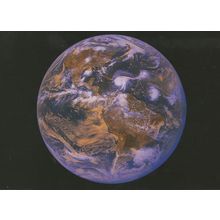 USA America From Outer Space Astronomy Map Rare Postcard
