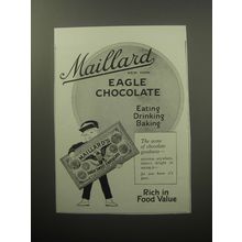 1920 Maillard Eagle Chocolate Ad - Eating Drinking Baking