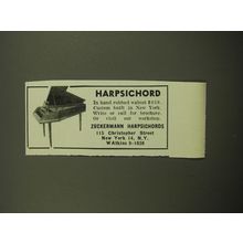1959 Zuckermann Harpsichords Advertisement