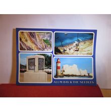 multiview, ALUM BAY & THE NEEDLES, Isle of Wight unused postcard by J A Dixon =
