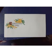 1982 christmas cover envelope australia