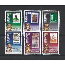 Singapore."25 Years of National Building" set of 6.Fine Used.Jul25