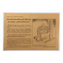 WW2 Russian/Soviet Air Drop Leaflet Illustrated by Boris Efimov. - Code 1532.