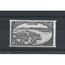 Brunei.SG83 6c Native Houses,Water Village.Mounted Mint.Aug25a