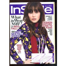 InStyle August 2014 ZOOEY DESHANEL On Being Normal, Guide to Jeans, Best OF FALL