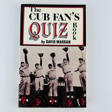 The Cub Fan's Quiz Book Paperback by David Marran Chicago Baseball MLB