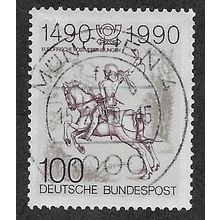 GER 1990 100pf '500TH ANN OF EUROPEAN POSTAL SERVICES' FINE USED (EBID54-512)