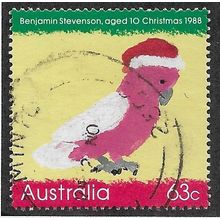 AUS 1988 63c 'CHRISTMAS ' FINE USED (EBID67-272)