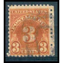 Used J82 3c Postage Due Average Plus WA1370