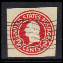 Used U429 2c George Washington Fine Cut Square Z2838