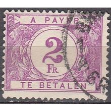 Belgique 1921 Michel Taxe 37 O Cote (2008) 0.30 € Lion héraldique Cachet rond