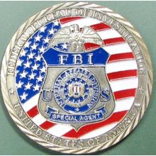 FBI Special Agent. Challenge Coin. 1.50". Bronze Tone. 84b.