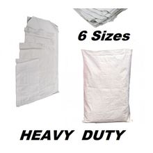 Extra Large White Woven Polypropylene Sandbags Sacks Flood Defence Sand Bags PB
