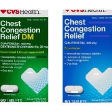 CVS Mucus DM Chest Congestion Relief 60ct EACH 2PK 2/27+