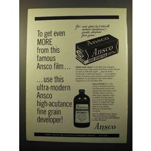 1962 Ansco Super Hypan Film and Hyfinol-L Developer Ad