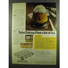 1974 Blue Bonnet Margarine Ad - Petite Babas Au Rhum