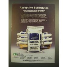 1988 Lofts Baron Kentucky Bluegrass Ad - Accept No Substitutes