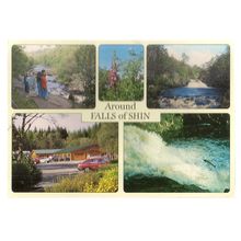FALLS OF SHIN, SUTHERLAND vintage unused postcard Anne Baxter (b) #