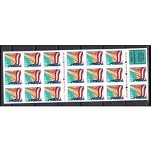 3278e 33c U.S. Flag Over City Very Fine MNH Pane/20 P# V3333 L01037 (2)