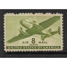 USA 1941 AIR MAIL PLANE 8c GREEN SG A902 M MINT#2