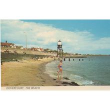 Dovercourt Essex The Beach Nervous Paddler 1970s Postcard