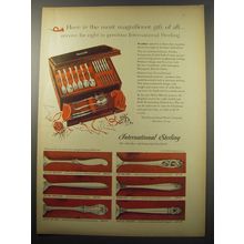 1955 International Sterling Silverware Ad - Here is the most magnificent gift