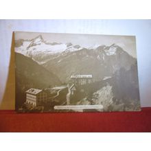 ROTHORN ET WEISSHORN VUS DES HOTELS RIFFEALP unused postcard RP dated 1921 #