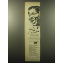 1959 Verve Records Advertisement - Musical dynamite Oscar Peterson