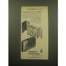 1959 Mark Cross Credentials Case Advertisement