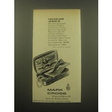 1959 Mark Cross Jewel Pouch Advertisement - Traveling Jewels