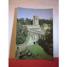 FOUNTAINS ABBEY, NORTH YORKSHIRE. . used postcard by Department of Enviroment =