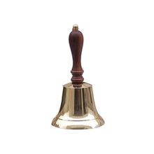 Pack Of 2] Brass Plated Hand Bell 9""
