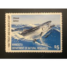 ICOLLECTZONE US Minnesota 90 Salmon Stamp Stamp VF NH