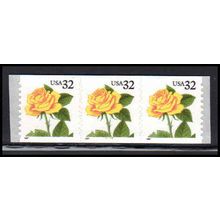3054 32c Yellow Rose Very Fine MNH PNC 7777/3 PA3696
