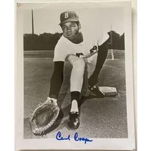 Cecil Cooper Signed Autographed Vintage Glossy 8x10 Photo Boston Red Sox