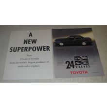 1989 Toyota 24 Valve Cressida Car Ad - A new superpower