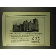 1929 Hartshorn Shade Rollers Ad - The new Columbia High School of Maplewood