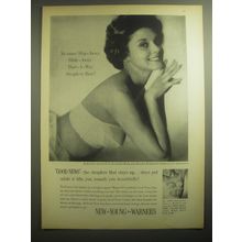 1959 Warner's Good News Bras 1091 and 1081 Ad - No more slip-away