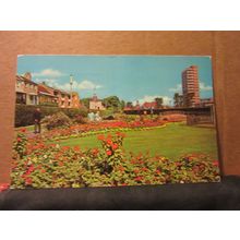 WATERLOO SQUARE GARDENS, BOGNOR REGIS, SUSSEX used postcard 1978 pm =