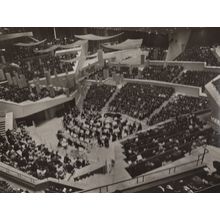 Berlin Philharmonic Orchestra Concert Hall German Real Photo Aerial Postcard